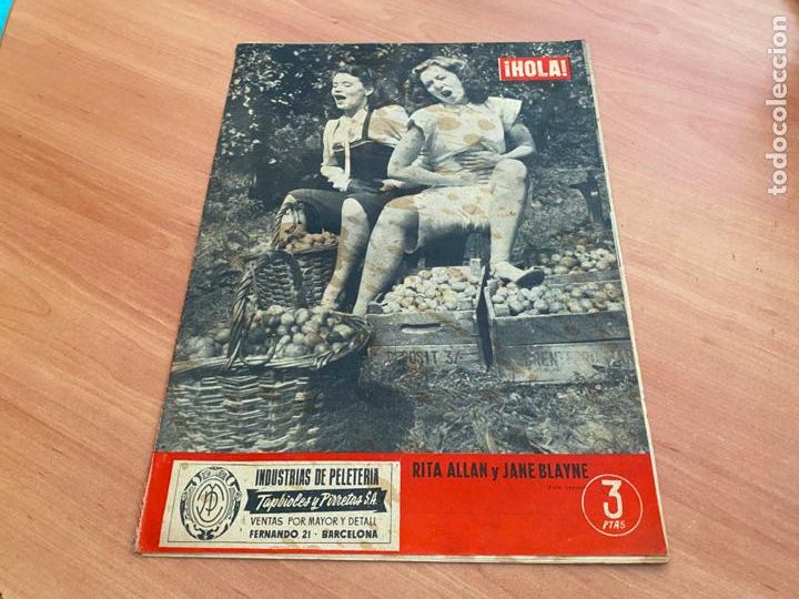 Coleccionismo de Revista Hola: HOLA N&ordm; 216. 16 OCTUBRE 1948. EN PORTADA RITA ALLAN Y JANE BLAYNE. FIESTA MAYOR SARRIA (AB-4)