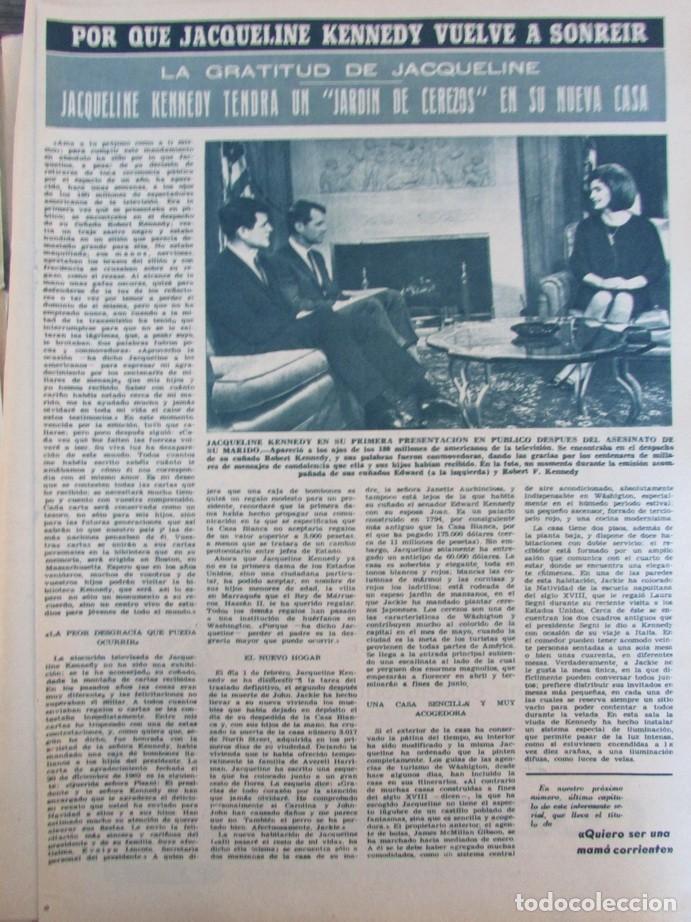Sammeln von Zeitschriften &iexcl;Hola!: RECORTE REVISTA HOLA N.&ordm; 1020 1964 JACQUELINE KENNEDY