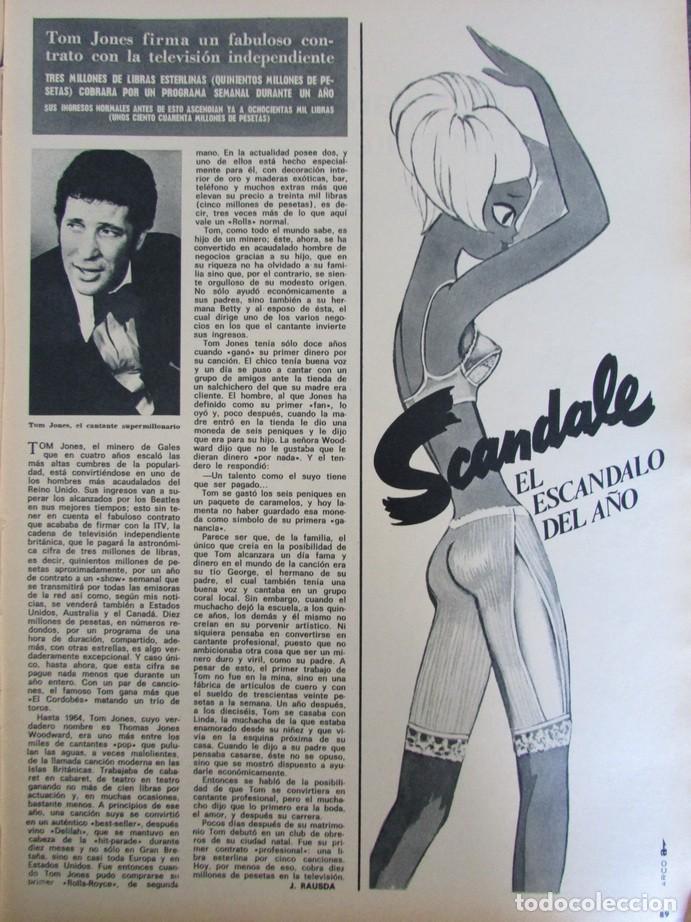 Coleccionismo de Revista Hola: RECORTE REVISTA HOLA N.&ordm; 1294 1969 TOM JONES