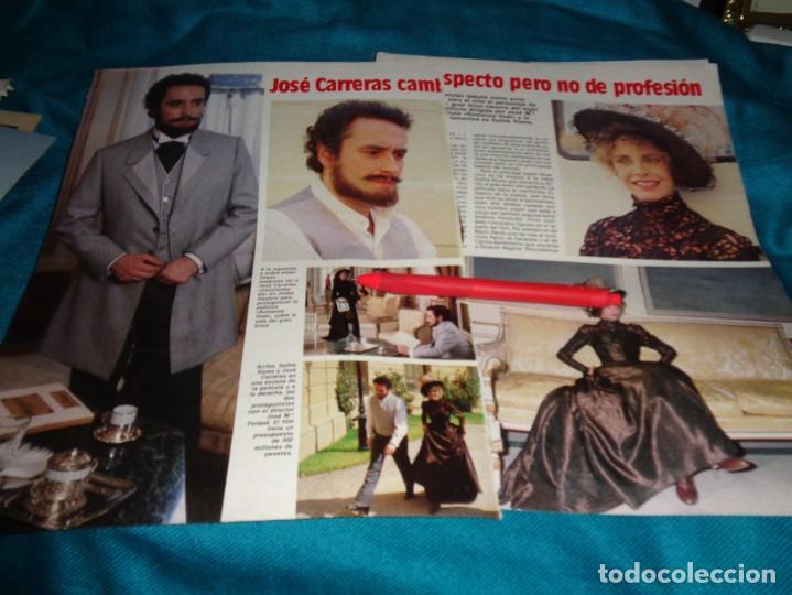 Colecionismo da Revista &iexcl;Hola!: RECORTE : JOSE CARRERAS, PELICULA CON SYDNE ROME. LECTURAS, OCTBRE 1985(#)