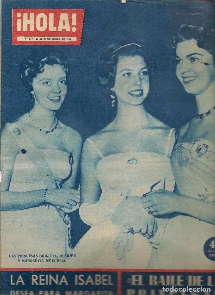 Coleccionismo de Revista Hola: REVISTA &iexcl;HOLA!. N&ordm; 812. M&ordf; ISABEL COLOMER, FALLERA 1960 / EL BAUTIZO DEL BEB&Eacute; DE B. B. 1960(P/D100)