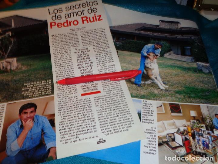 Colecionismo da Revista &iexcl;Hola!: RECORTE : LOS SECRETOS DE AMOR DE PEDRO RUIZ : VAITIARE, MARIA JOSE CANTUDO. LECTURAS,ABRIL 1993(#)