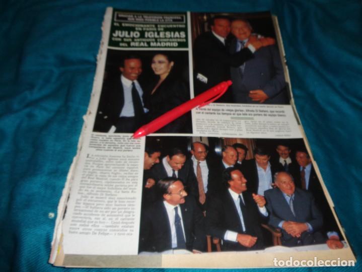 Collezionismo di Rivista &iexcl;Hola!: RECORTE : JULIO IGLESIAS, ENCUENTRO CON COMPA&Ntilde;EROS DEL REAL MADRID. HOLA, NVBRE 1990 (#)