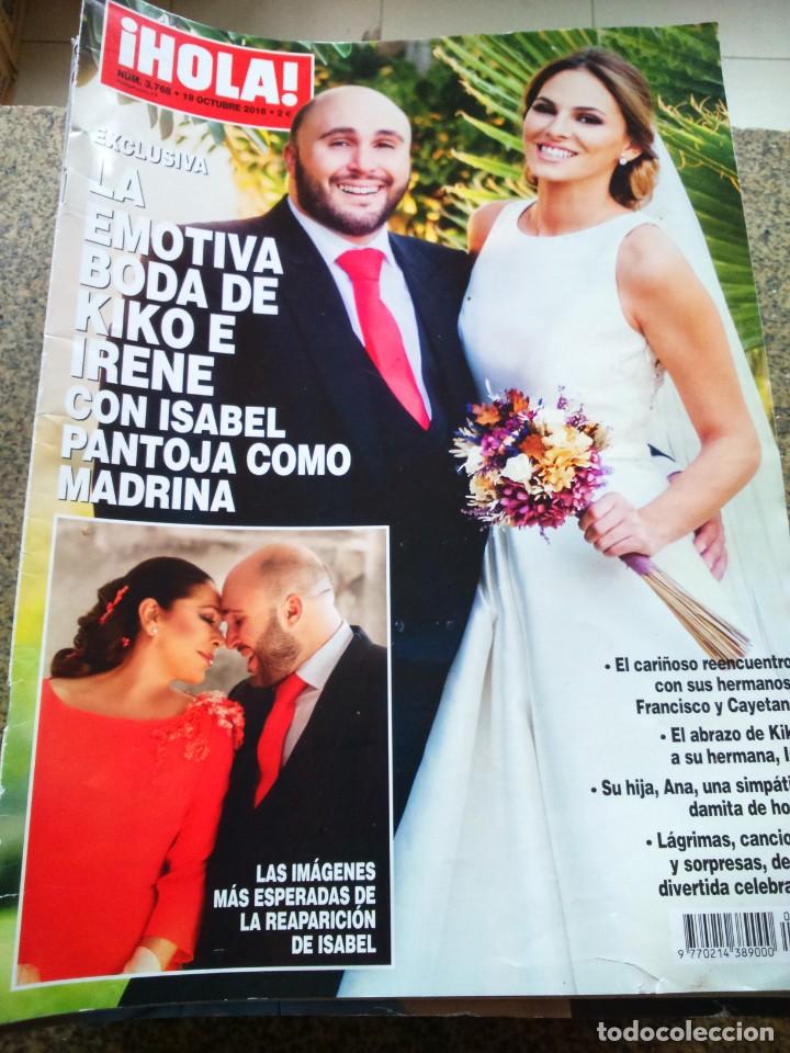 Collezionismo di Rivista &iexcl;Hola!: REVISTA HOLA - N&ordm; 3768 -- 19 DE OCTUBRE 2016 -- BODA DE KIKO E IRENE --