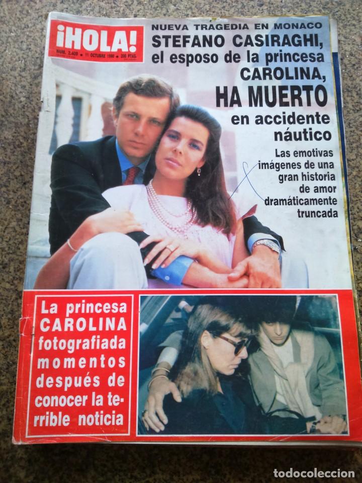 Collezionismo di Rivista &iexcl;Hola!: REVISTA HOLA - N&ordm; 2409 -- 11 DE OCTUB 1990 -- STEFANO CASIRAGHI HA MUERTO --