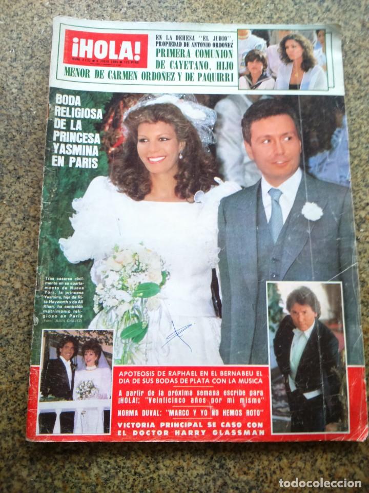 Sammeln von Zeitschriften &iexcl;Hola!: REVISTA HOLA - N&ordm; 2132 -- 6 DE JULIO 1985 -- BODA DE LA PRINCESA YASMINA EN PARIS --