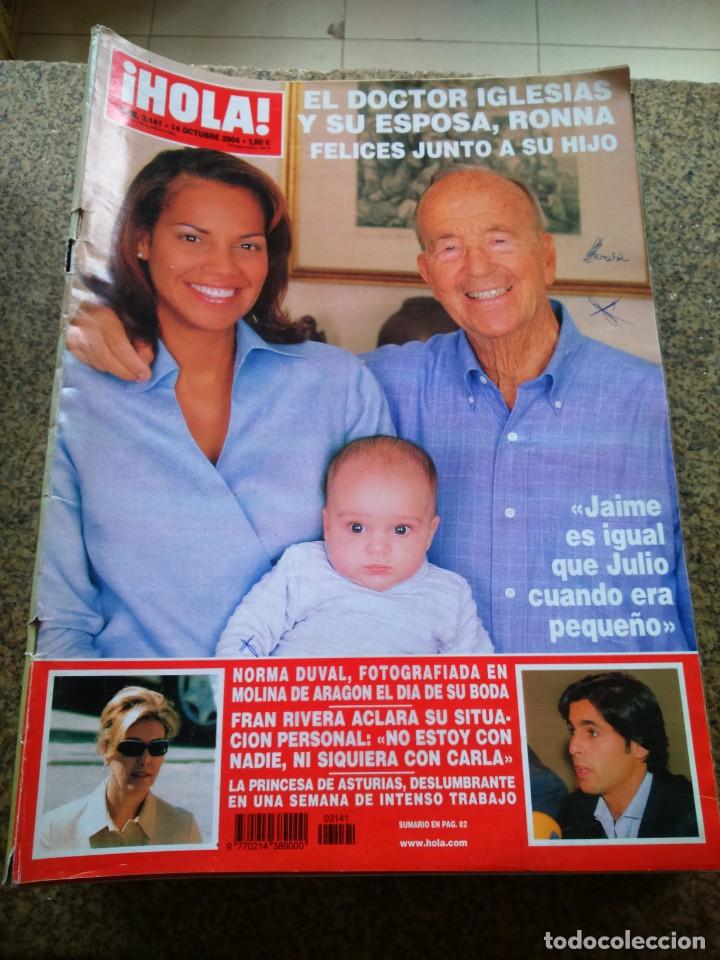 Collezionismo di Rivista &iexcl;Hola!: REVISTA HOLA - N&ordm; 3141 -- 14 DE OCTUBRE 2004 -- EL DOCTOR IGLESIAS Y SU ESPOSA RONNA --