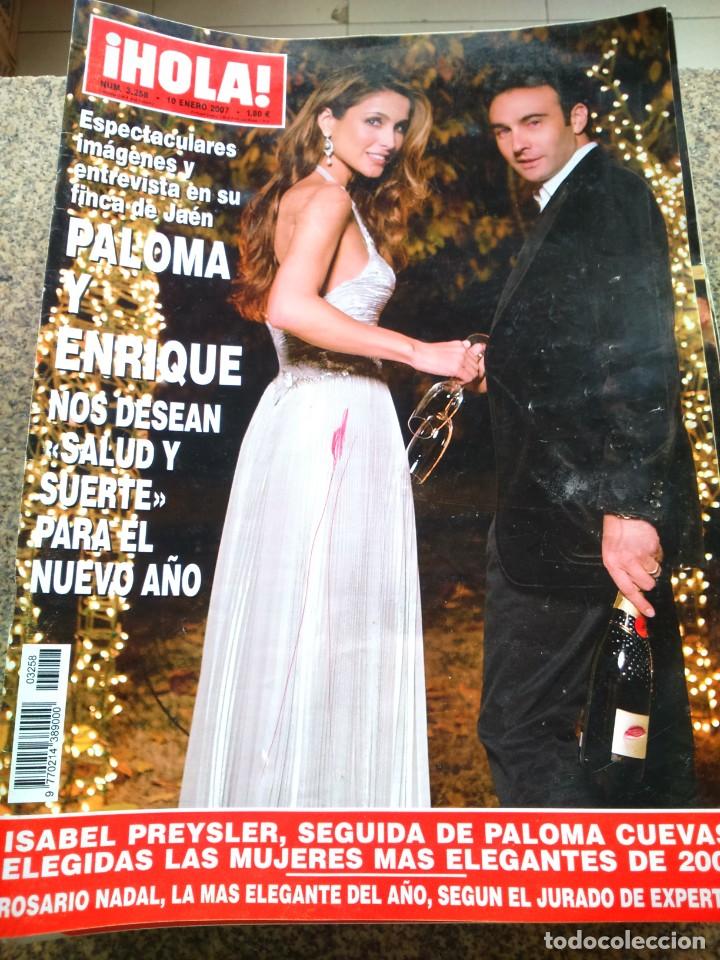 Sammeln von Zeitschriften &iexcl;Hola!: REVISTA HOLA - N&ordm; 3258 -- 10 DE ENERO 2007 -- PALOMA Y ENRIQUE --