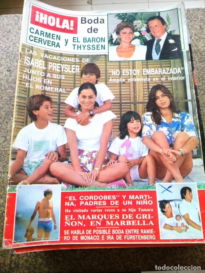 Collezionismo di Rivista &iexcl;Hola!: REVISTA HOLA - N&ordm; 2140 -- 31 DE AGOSTO 1985 -- BODA DE CARMEN CERVERA Y EL BARON -- ISABEL PREYSLER
