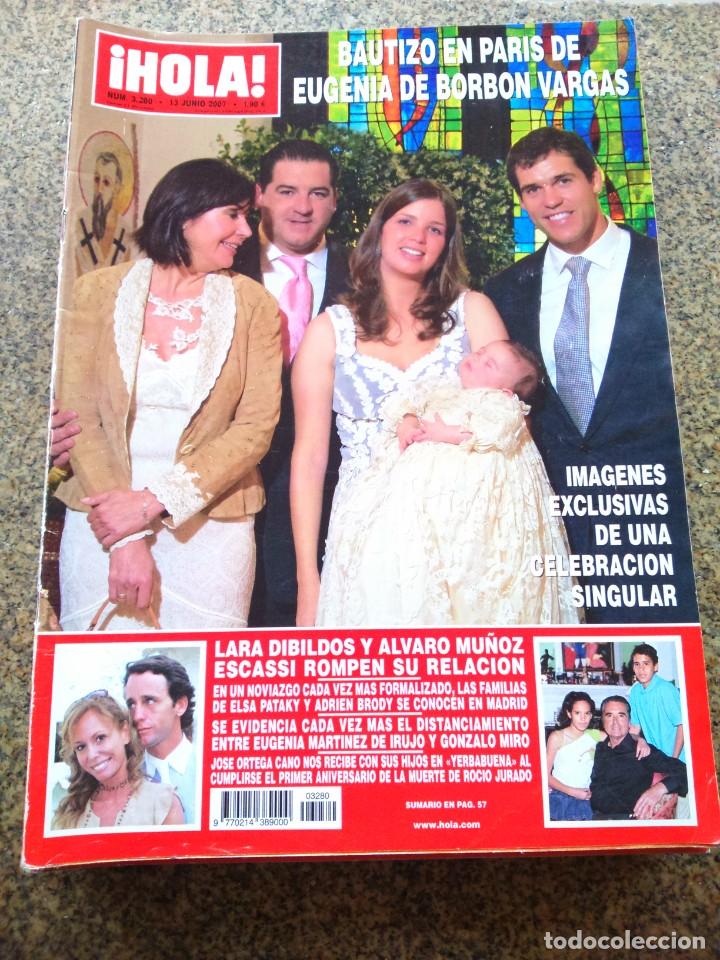 Sammeln von Zeitschriften &iexcl;Hola!: REVISTA HOLA - N&ordm; 3280 -- 13 DE JUNIO 2007 -- BAUTIZO EN PARIS DE EUGENIA DE BORBON VARGAS --