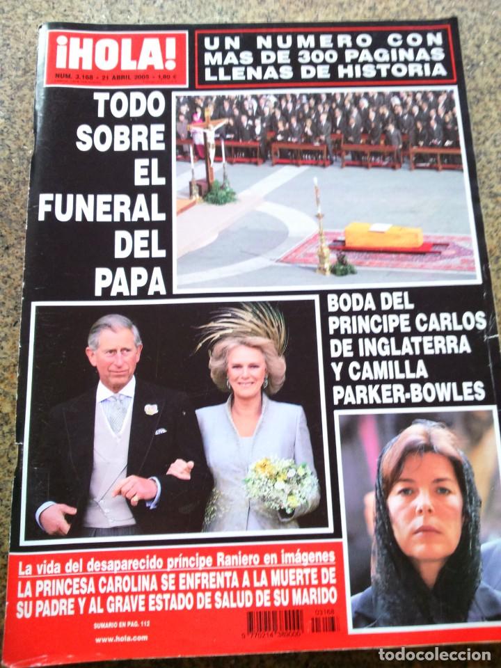 Collezionismo di Rivista &iexcl;Hola!: REVISTA HOLA - N&ordm; 3168 -- 21 DE ABRIL 2005 -- TODO SOBRE EL FUNERAL DEL PAPA --