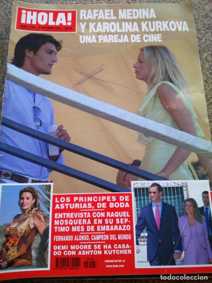 Sammeln von Zeitschriften &iexcl;Hola!: REVISTA HOLA - N&ordm; 3192 -- 6 DE OCTUBRE 2005 -- RAFAEL MEDINA Y KAROLINA KURKOVA --