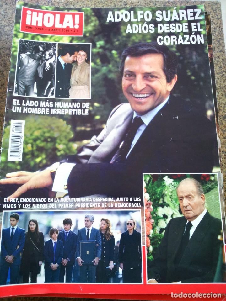 Sammeln von Zeitschriften &iexcl;Hola!: REVISTA HOLA - N&ordm; 3635 -- A&Ntilde;O 2014 -- ADOLFO SUAREZ ADIOS DESDE EL CORAZON --
