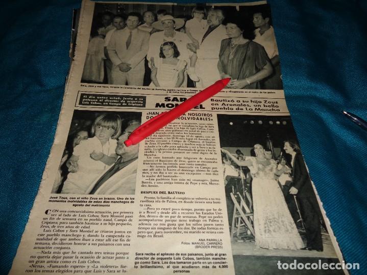 Sammeln von Zeitschriften &iexcl;Hola!: RECORTE : SARA MONTIEL BAUTIZA A SU HIJO ZEUS EN ARENALES. HOLA, AGTO 1986(#)