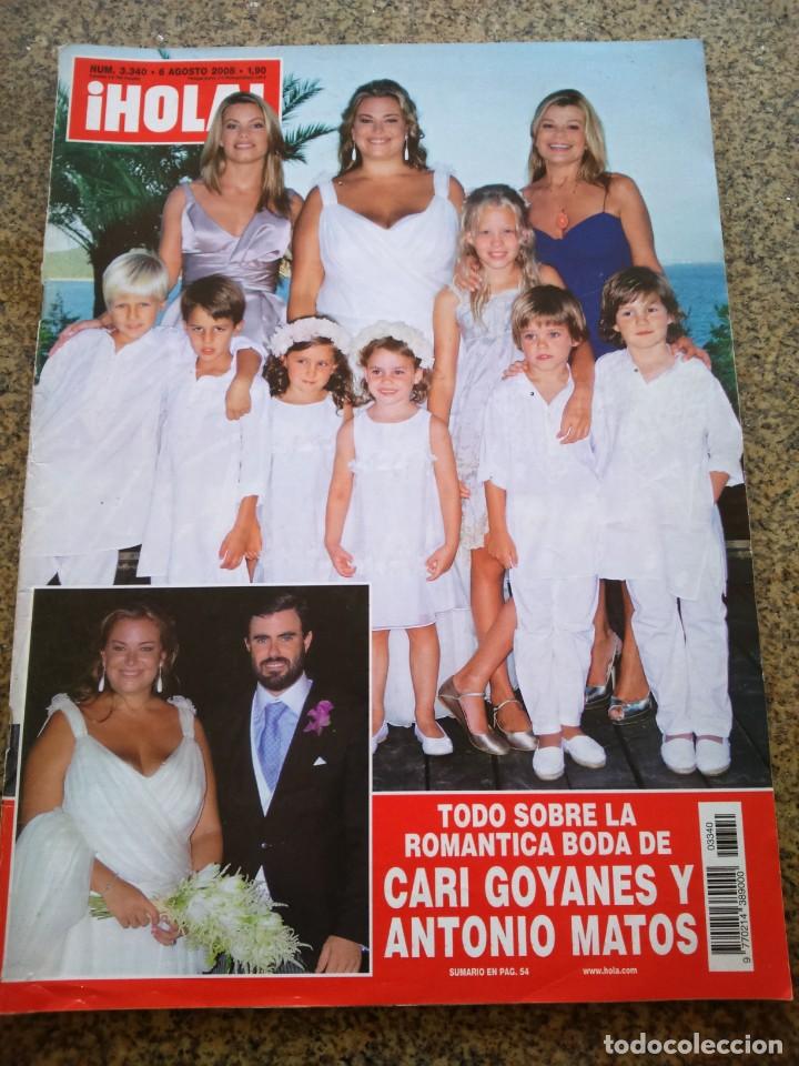 Sammeln von Zeitschriften &iexcl;Hola!: REVISTA HOLA - N&ordm; 3340 -- A&Ntilde;O 2008 - TODO SOBRE LA BODA DE CARI GOYANES Y ANTONIO MATOS --