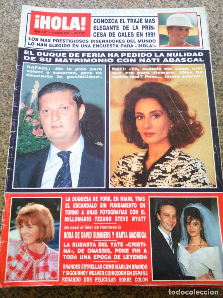 Sammeln von Zeitschriften &iexcl;Hola!: REVISTA HOLA - N&ordm; 2477 -- A&Ntilde;O 1992 -- EL DUQUE DE FERIA / NATI ABASCAL --