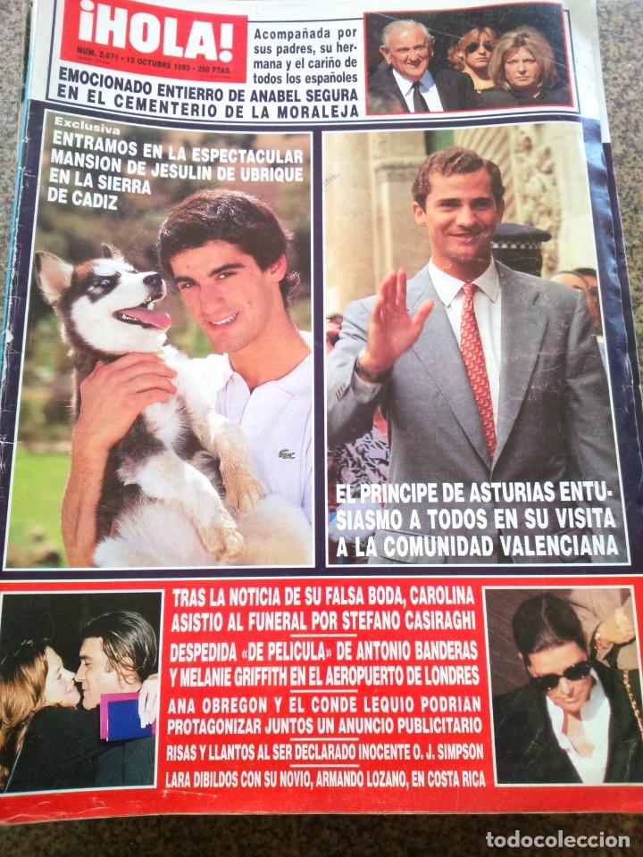 Sammeln von Zeitschriften &iexcl;Hola!: REVISTA HOLA - N&ordm; 2671 -- A&Ntilde;O 1995 -- JESULIN DE UBRIQUE / EL PRINCIPE DE ASTURIAS --