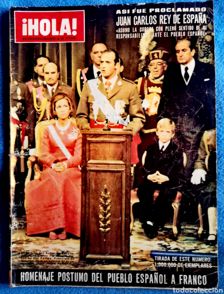 Collectionnisme de Magazine &iexcl;Hola!: HOLA - HOMENAJE POSTUMO A FRANCO - 1975