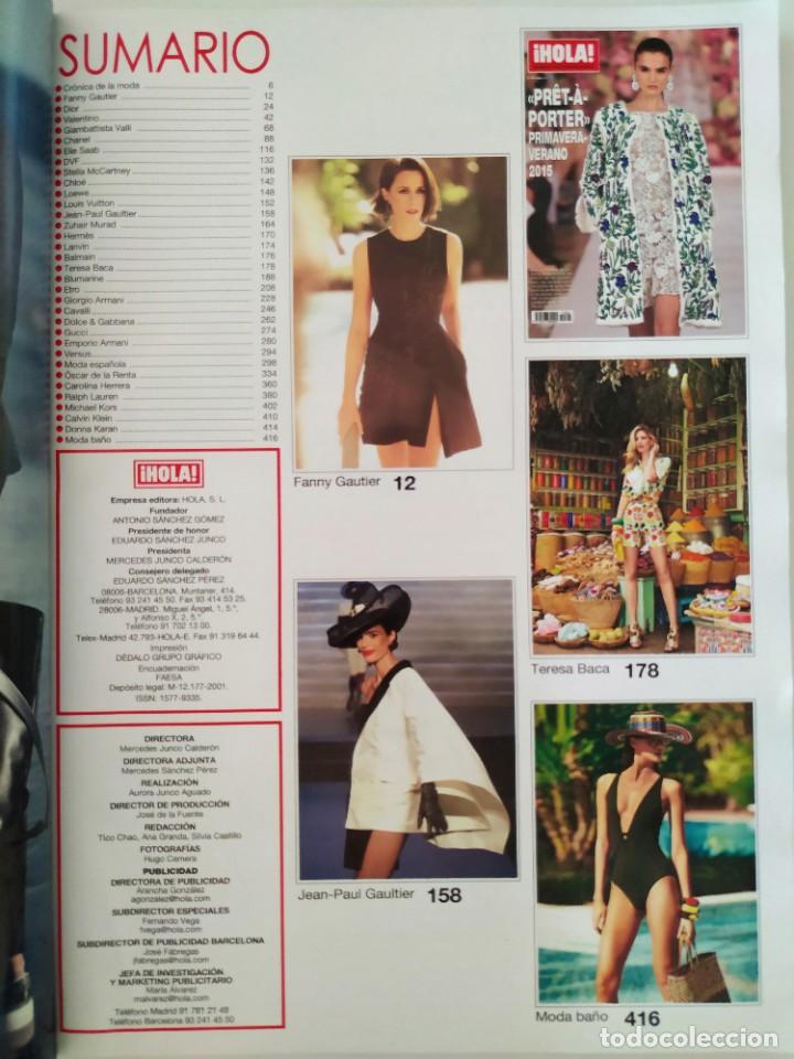 Coleccionismo de Revista Hola: Revista ¡HOLA! Número extraordinario PRET A PORTER Primavera-Verano 2015 moda Dolce & Gabbana - Foto 2 - 283681688