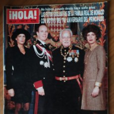 Coleccionismo de Revista Hola: REVISTA HOLA N. 2736 16 ENERO 1997 700 ANIVERSARIO DEL PRINCIPADO DE MÓNACO, RAINIERO, RAJOY. Lote 287172888