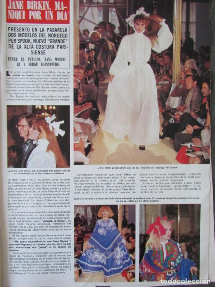 Colecionismo da Revista &iexcl;Hola!: RECORTE REVISTA HOLA N.&ordm; 1722 1977 JANE BIRKIN