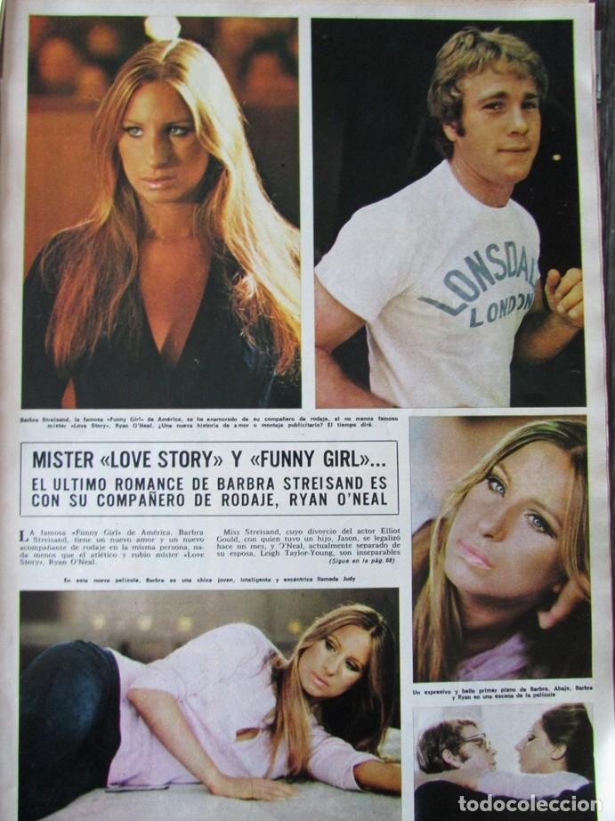 Colecionismo da Revista &iexcl;Hola!: RECORTE REVISTA HOLA N.&ordm; 1420 1971 BARBRA STREISAND Y RYAN O'NEAL.