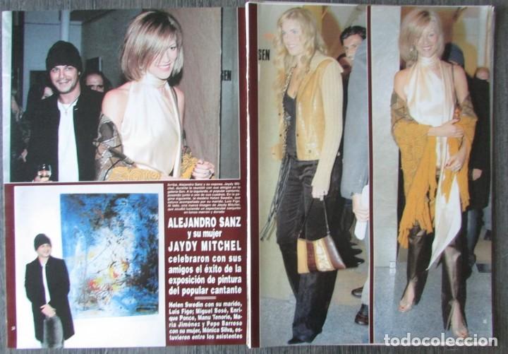Coleccionismo de Revista Hola: RECORTE HOLA N.&ordm; 3041 2002 ALEJANDRO SANZ Y JAYDY MITCHEL 3 PGS