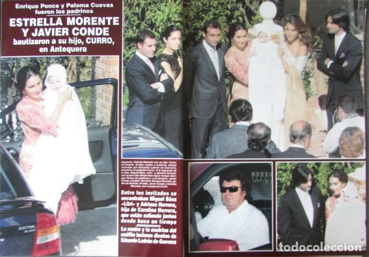 Coleccionismo de Revista Hola: RECORTE HOLA N.&ordm; 3041 2002 ESTRELLA MORENTE Y JAVIER CONDE, ENRIQUE PONCE. 3 PGS