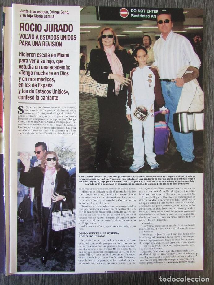 Colecionismo da Revista &iexcl;Hola!: RECORTE REVISTA HOLA N.&ordm; 3162 2005 ROC&Iacute;O JURADO