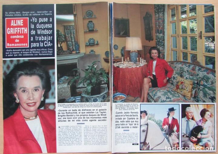 Collection Magazine &iexcl;Hola!: RECORTE REVISTA HOLA N.&ordm; 2395 1990 ALINE GRIFFITH. CONDESA DE ROMANONES. 4 PGS