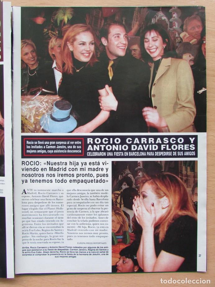 Coleccionismo de Revista Hola: RECORTE REVISTA HOLA N.&ordm; 2791 1998 ROC&Iacute;O CARRASCO Y ANTONIO DAVID FLORES, JAVIER RUPEREZ