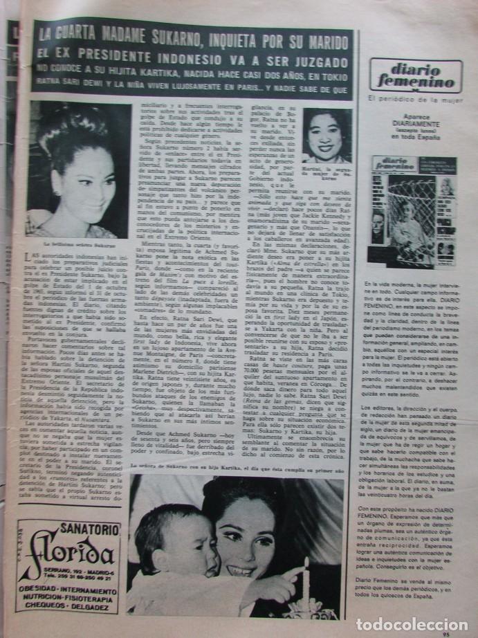 Collection Magazine &iexcl;Hola!: RECORTE REVISTA HOLA N.&ordm; 1264 1968 SARI DEWI SUKARNO