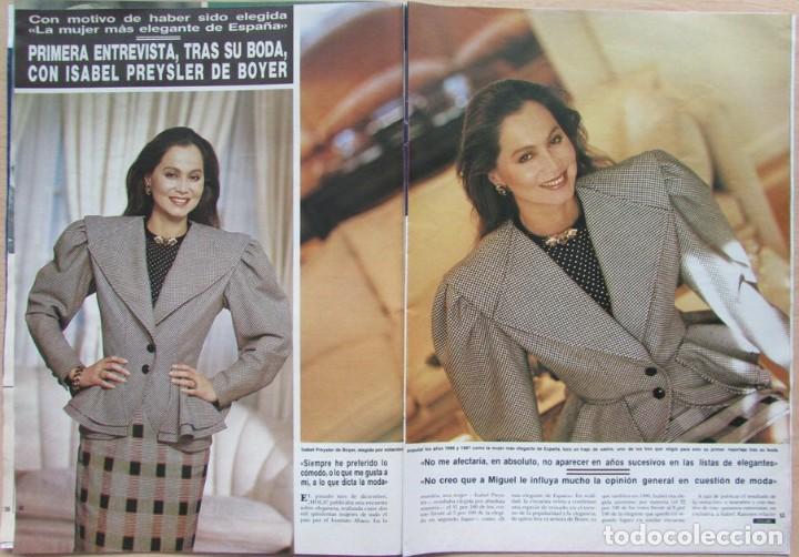Coleccionismo de Revista Hola: RECORTE REVISTA HOLA N.&ordm; 2271 1988 ISABEL PREYSLER 6 PGS
