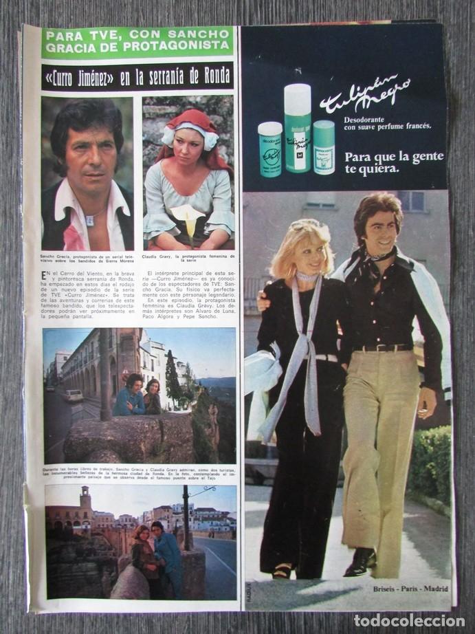 Collection Magazine &iexcl;Hola!: RECORTE REVISTA HOLA N.&ordm; 1605 1975 SANCHO GRACIA. MAR&Iacute;A JOS&Eacute; NAT, MICHEL DRACH