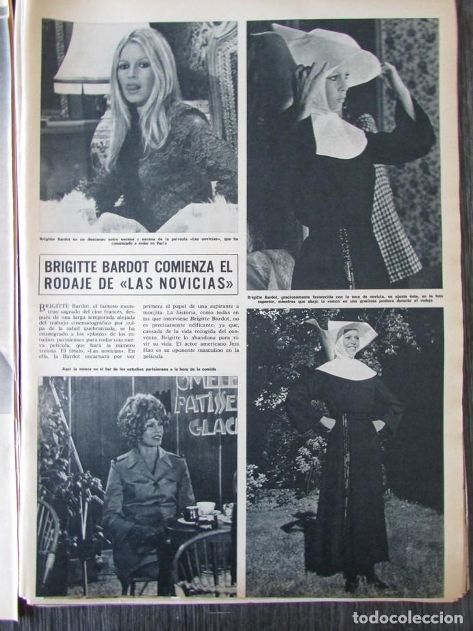 Coleccionismo de Revista Hola: RECORTE REVISTA HOLA N.&ordm; 1347 1970 BRIGITTE BARDOT