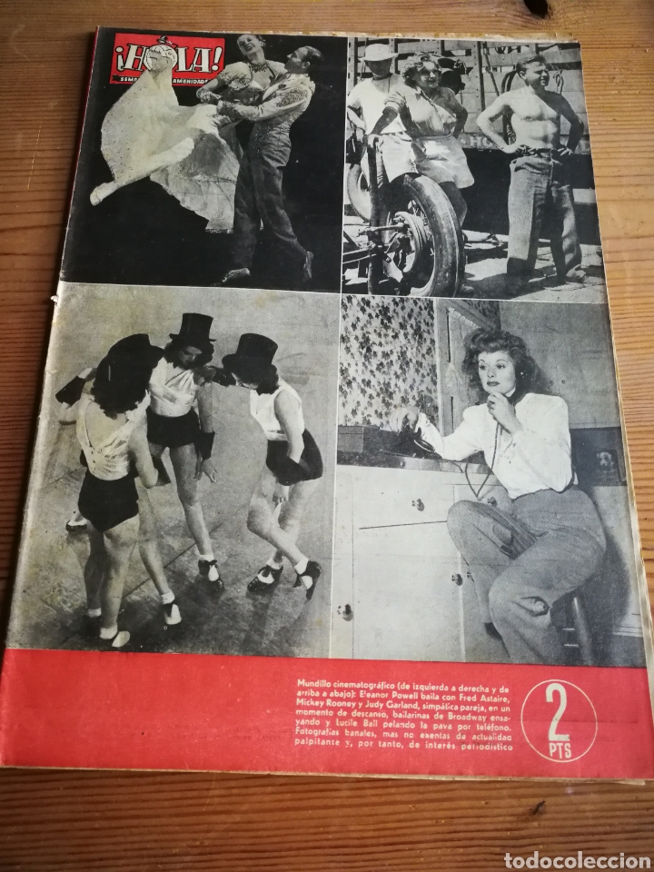 Coleccionismo de Revista Hola: REVISTA HOLA (SEMANARIO DE AMENIDADES), N&deg;42, PORTADA FOTO MUNDILLO CINEMATOGR&Aacute;FICO ,1945.