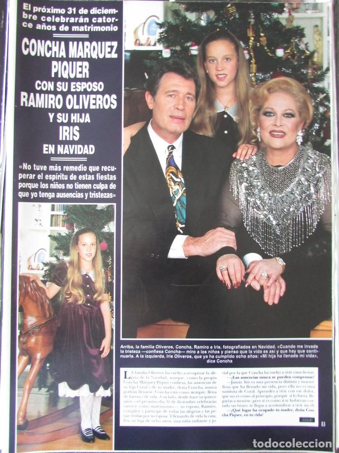 Sammeln von Zeitschriften &iexcl;Hola!: RECORTE REVISTA HOLA N.&ordm; 2733 1996 CONCHA M&Aacute;RQUEZ PIQUER, RAMIRO OLIVEROS 2 PGS