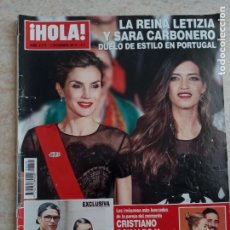 Coleccionismo de Revista Hola: HOLA 3.775 AÑO 2.016.REINA LETIZIA Y SARA CARBONERO.CRISTIANO RONALDO.MARTA ORTEGA.MODA ETC. Lote 293490753
