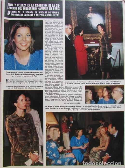 Sammeln von Zeitschriften &iexcl;Hola!: RECORTE REVISTA HOLA N.&ordm; 1703 1977 CAROLINA DE M&Oacute;NACO