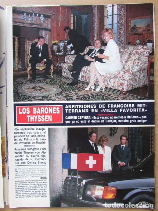 Sammeln von Zeitschriften &iexcl;Hola!: RECORTE REVISTA HOLA N.&ordm; 2446 1991 BARONES THYSSEN 2 PGS