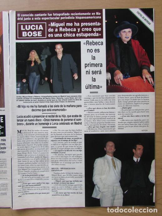 Coleccionismo de Revista Hola: RECORTE HOLA 2798 1998 LUC&Iacute;A &Yacute; MIGUEL BOS&Eacute;