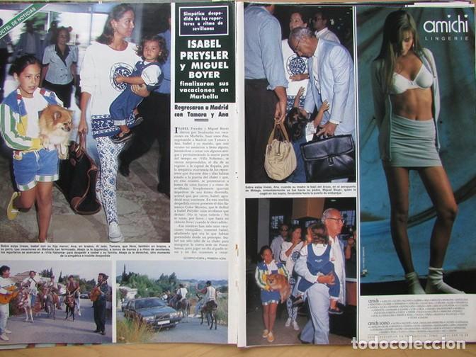 Coleccionismo de Revista Hola: RECORTE REVISTA HOLA N.&ordm; 2458 1991 ISABEL PREYSLER Y MIGUEL BOYER. MIKI MOLINA Y KIRSA