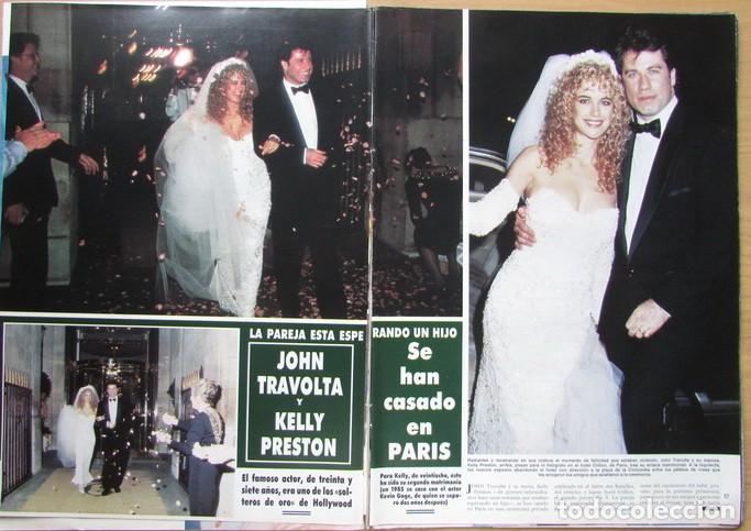 Collezionismo di Rivista &iexcl;Hola!: RECORTE REVISTA HOLA N.&ordm; 2458 1991 JOHN TRAVOLTA Y KELLY PRESTON 6 PGS