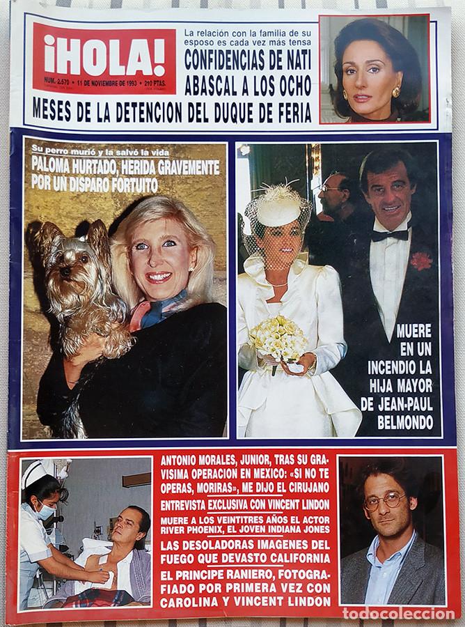 Collectionnisme de Magazine &iexcl;Hola!: HOLA n&ordm; 2.570 11 noviembre 1.993