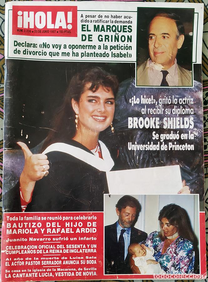 Collectionnisme de Magazine &iexcl;Hola!: HOLA n&ordm; 2.236 junio 1.987