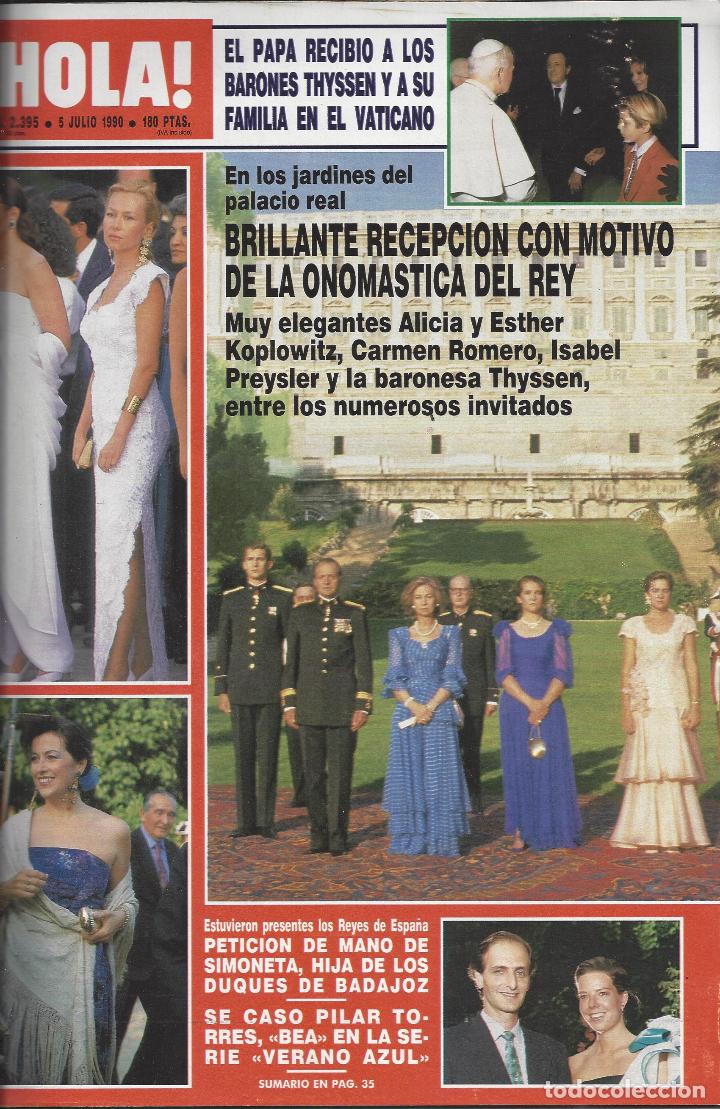 Colecionismo da Revista &iexcl;Hola!: REVISTA HOLA NUMERO 2395 DEL 05-07-1990. SUMARIO EN INTERIOR