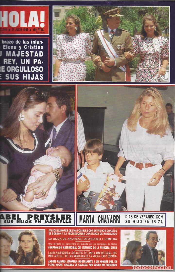 Colecionismo da Revista &iexcl;Hola!: REVISTA HOLA NUMERO 2346 DEL 31-07-1989. SUMARIO EN INTERIOR