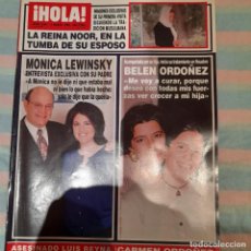 Coleccionismo de Revista Hola: REVISTA HOLA NUMERO 2847 MONICA LEWINSKY, BELÉN ORDÓÑEZ. Lote 298543008