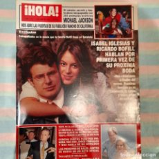 Coleccionismo de Revista Hola: REVISTA HOLA NUMERO 2548 ISABEL IGLESIAS Y RICARDO BOFILL. Lote 298546213