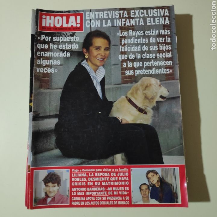 Coleccionismo de Revista Hola: HOLA 2532 ANTONIO BANDERAS BO DEREK JULIA ROBERTS ISABEL PREYSLER ROCIO JURADO JULIO IGLESIAS LIDIA